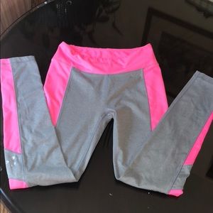 Pink and Grey UA leggings